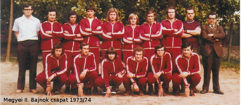 Megyei II. Bajnokcsapat 1973-1974