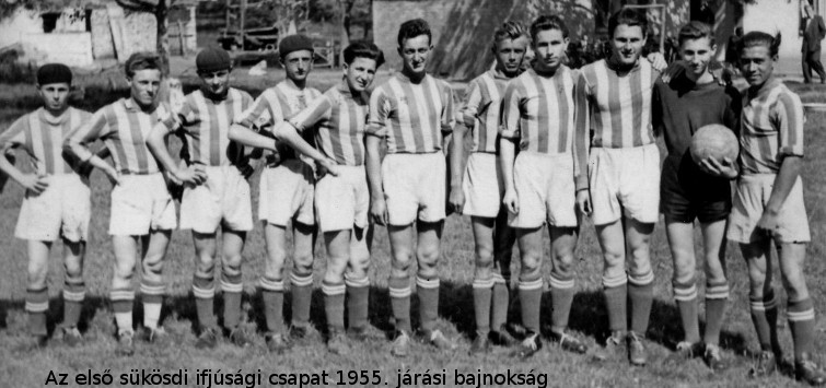 Az első sükösdi ifjúsági csapat 1955