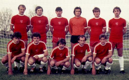 Felnőtt csapat 1980. X. 21. pályaavató mérkőzés a Csepel SC NBI-es csapat ellen