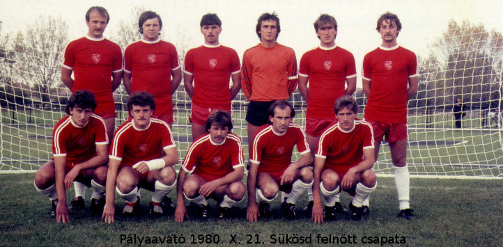 Sükösdi Felnőtt csapat 1980.X.21.