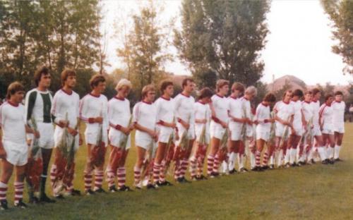 Felnőtt  csapat 1979. ugusztus 11-én a Magyar Ifjúsági Válogatott ellen